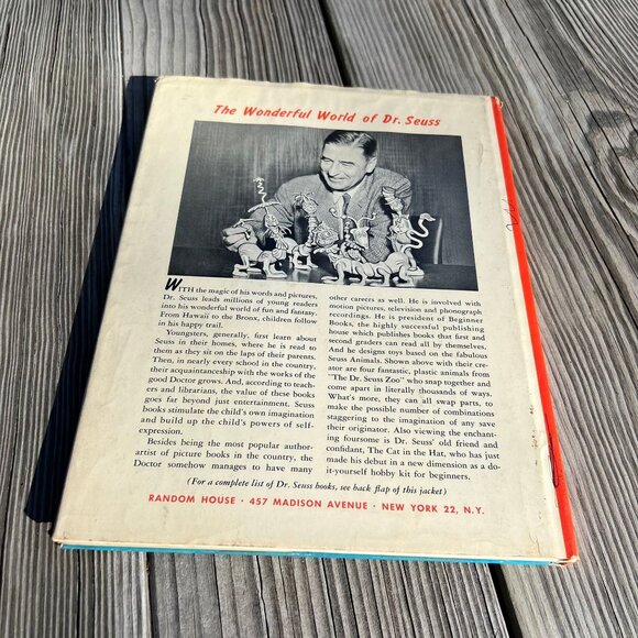 Happy Birthday to You!, Dr. Seuss, Random House, New York c 1959 Dust Jacket - Picture 2 of 10
